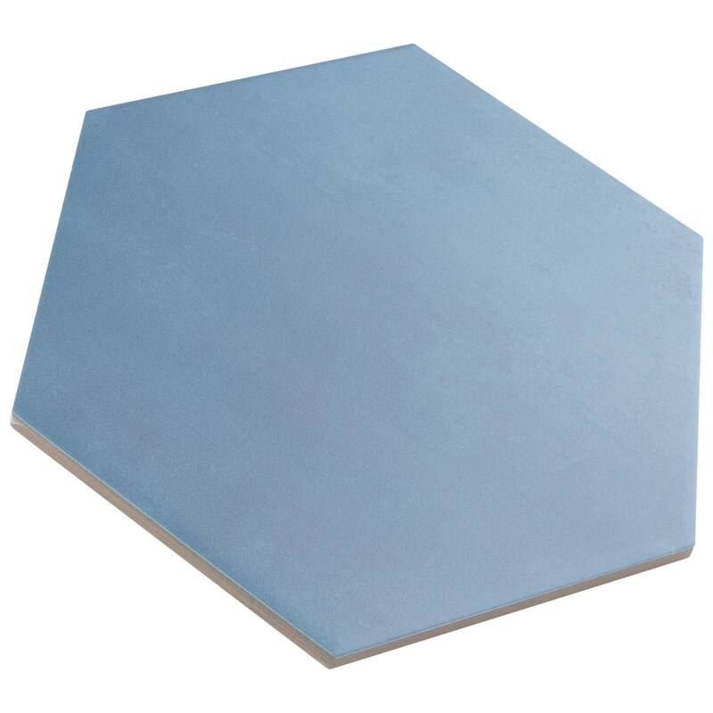 Merola Tile Horizon Hex Azul 7-3/4" x 9" Porcelain Floor and Wall Tile