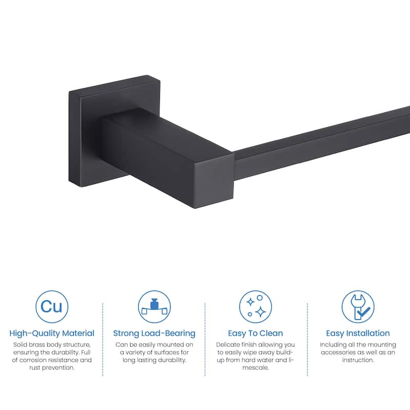 Cube 2-Piece Bathroom Hardware Set