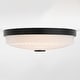 preview thumbnail 2 of 9, Vaxcel Lighting C0324 Preston 13" Wide LED Flush Mount Drum Ceiling