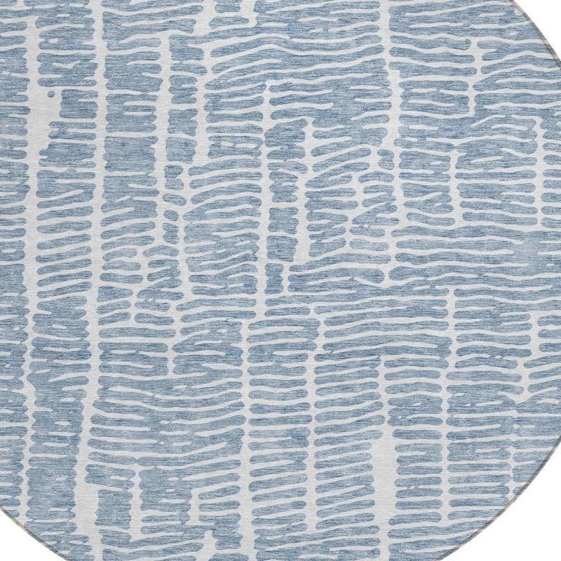 HomeRoots Abstract Transitional Rectangle Outdoor Rug