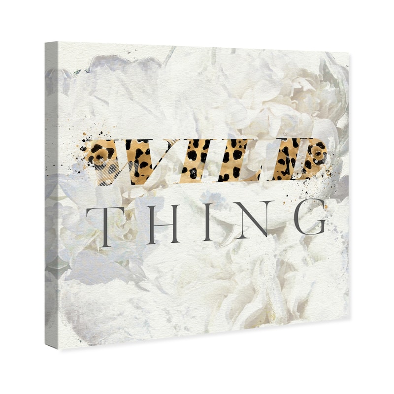 Wynwood Studio Canvas Animals Wild Thing White and Modern & Contemporary Wall Art Canvas Print