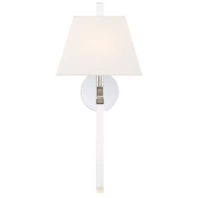 Renee 1 Light Polished Nickel Wall Mount - 10'' W x 21.75'' H x 7'' D