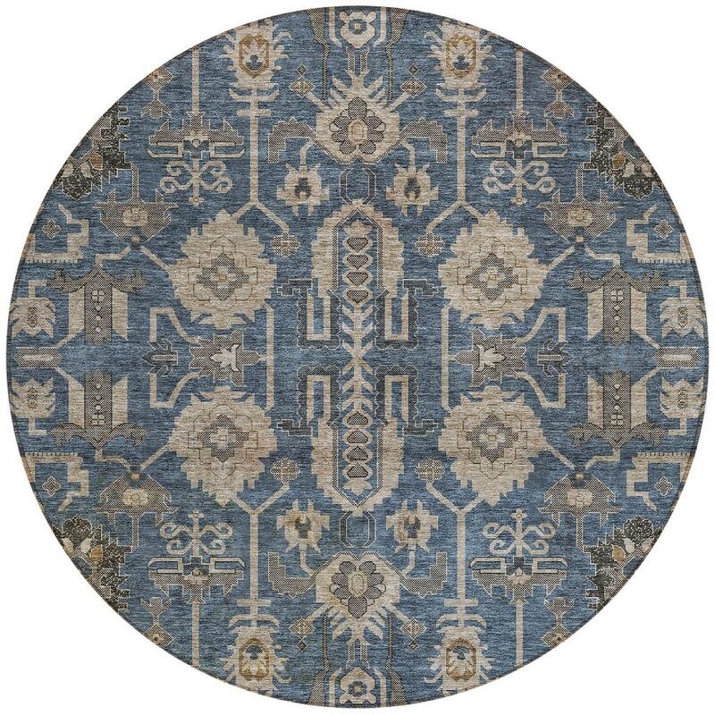 HomeRoots Oriental Traditional Rectangle Outdoor Rug
