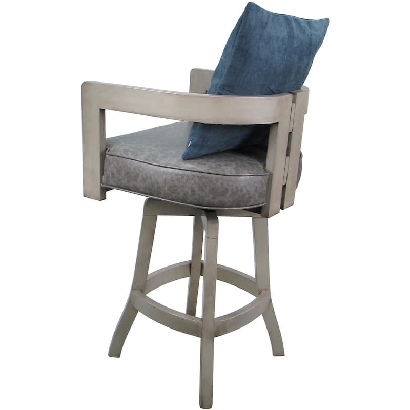 Swivel Wood Counter Bar or Extra Tall Stool - Kadir on S-Base - N/A