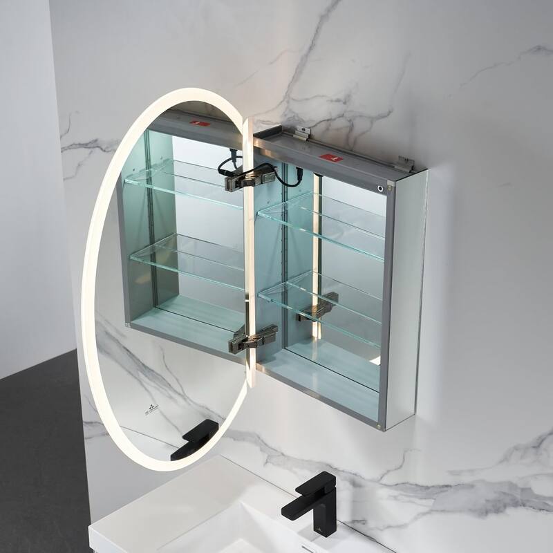 Lighted Bathroom Medicine Mirror Cabinet