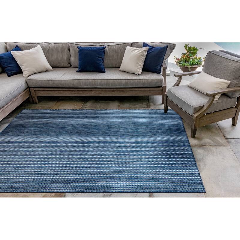 Liora Manne Carmel Textured Striped Indoor/ Outdoor Area Rug