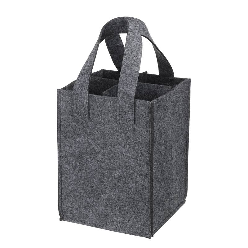 4 Bottle Wine Carrier Tote Bag, Wine Bottle Carrying Bag