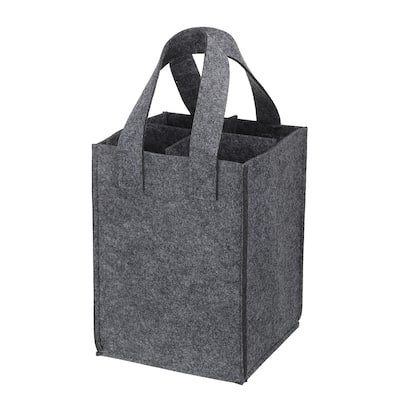 4 Bottle Wine Carrier Tote Bag, Wine Bottle Carrying Bag
