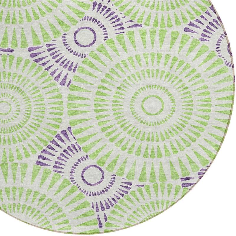 HomeRoots Geometric Transitional Rectangle Outdoor Rug