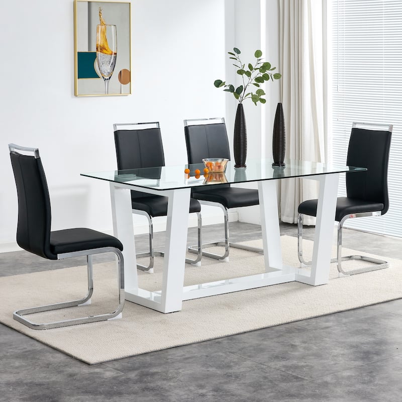 Tempered Glass Dining Table