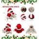 preview thumbnail 2 of 4, DolliBu Santa Sloth Stuffed Animal Plush Toy with Red Santa Outfit - 6.5 inches