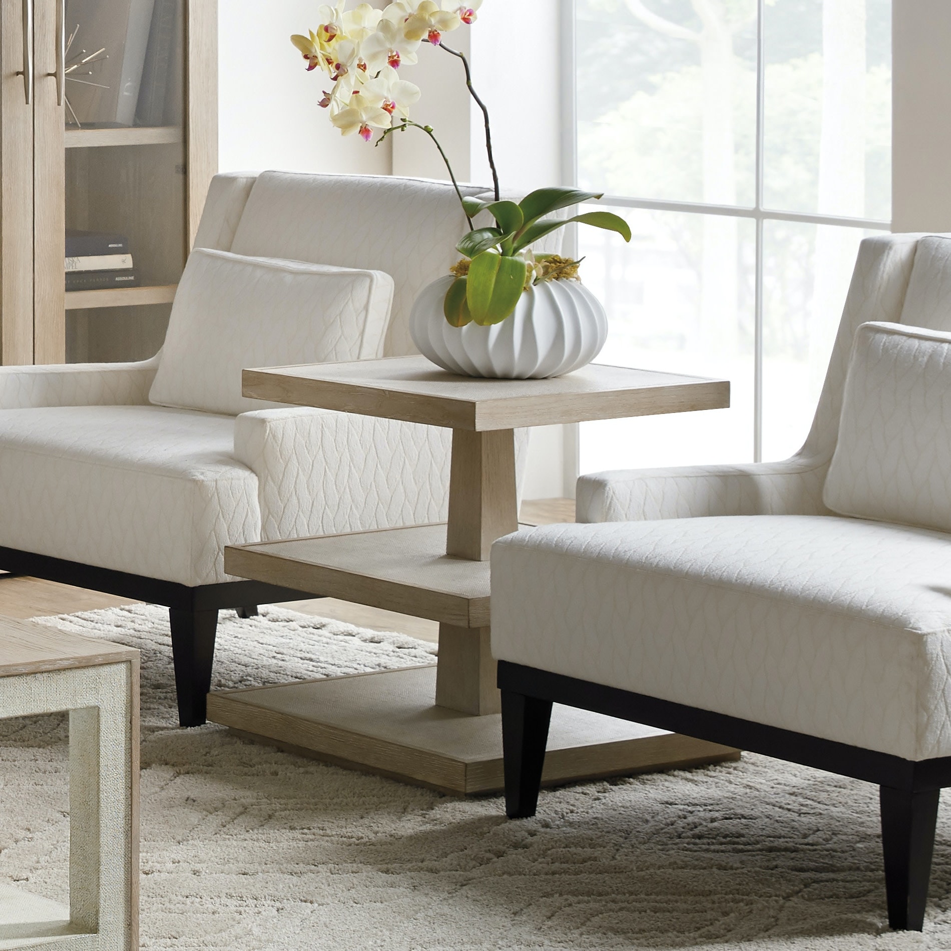 Hooker Furniture Cascade 24" Square Modern Luxury Three Tiered Open