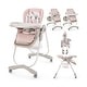 preview thumbnail 31 of 47, Multifunctional Folding Baby High Chair with Rolling Wheels and Adjustable Height - 40" x 23" x 36"-43.5"(L x W x H)