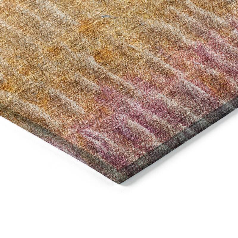 Machine Washable Indoor/ Outdoor Contemporary Ombre Chantille Rug