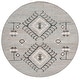 preview thumbnail 67 of 70, SAFAVIEH Flatweave Kilim Manorama Jute Rug 7' Round - Blue/Black - Round
