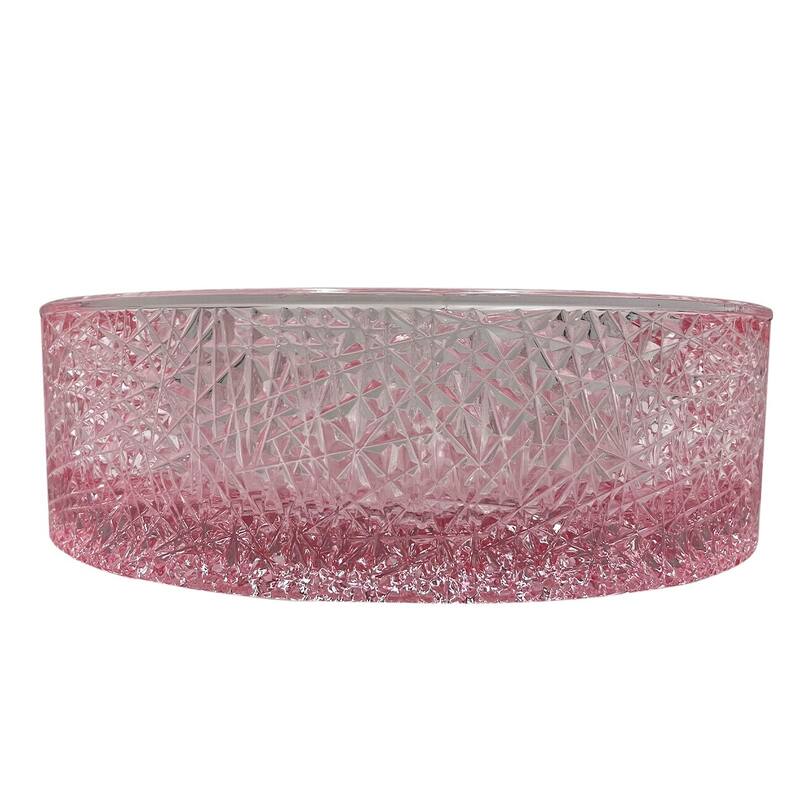 Stadium 16" & 14" Round Basin Glass Bathroom Vessel Sink