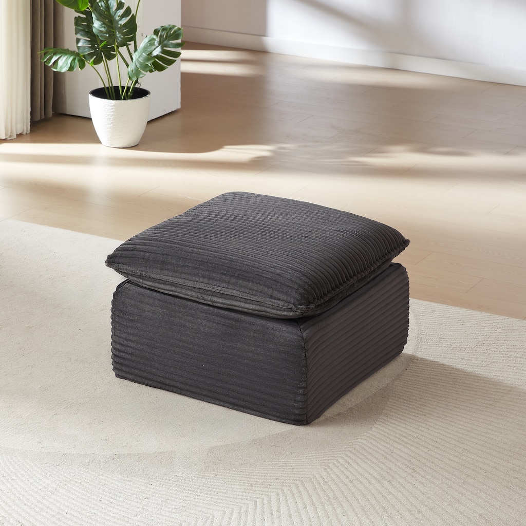 Modern corduroy cloud sofa, can be freely combined and has a comfortable sitting experience