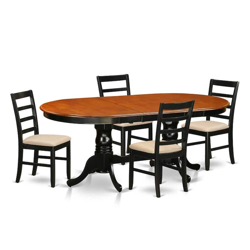 Antique Dining Set - Table & 8 Chairs - Rubberwood Kitchen Set - Elegant Room Decor