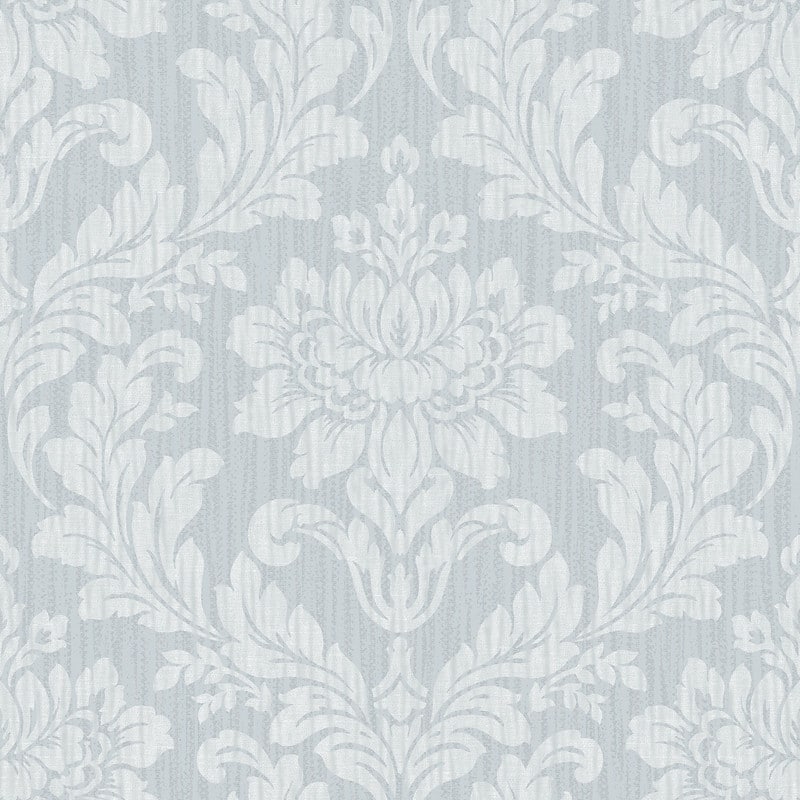 Advantage Galois Light Blue Damask Wallpaper