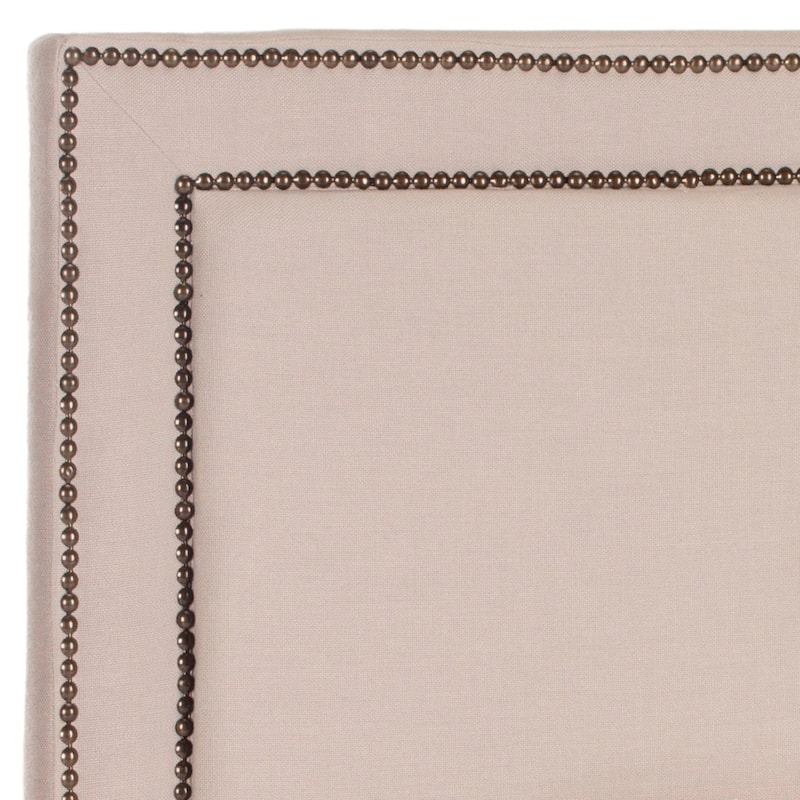 SAFAVIEH Casie Taupe Linen Upholstered Headboard