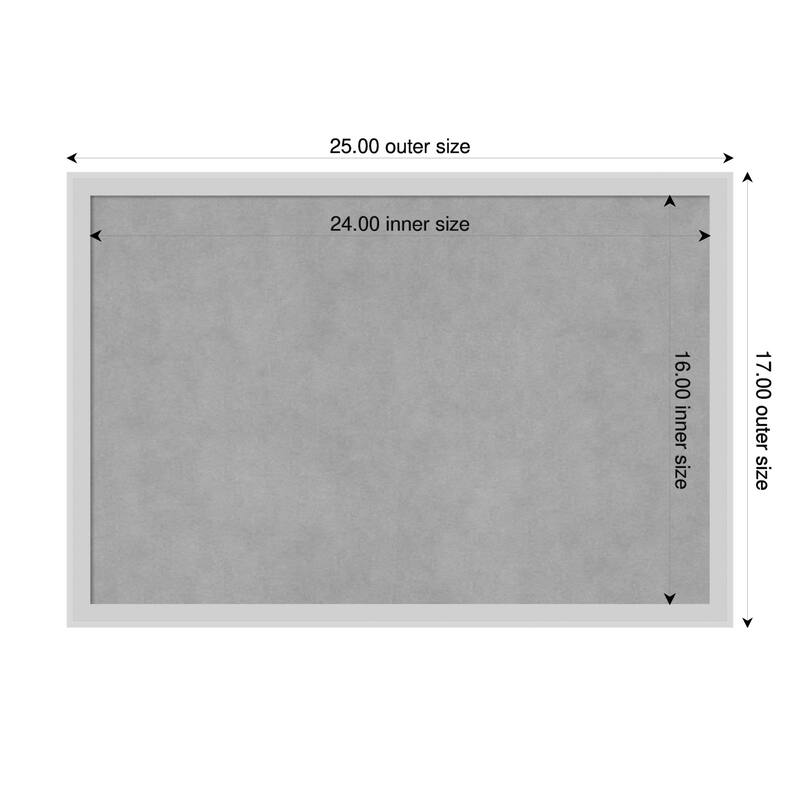 Amanti Art Incline Black Framed - 25 x 17 in - Incline Silver