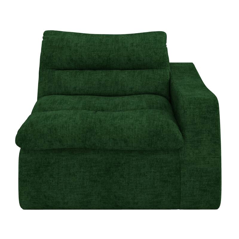 Lazy floor sofa, modern floor lounge chair with right arm, comfortable beanbag sofa, suitable for living room bedroom office