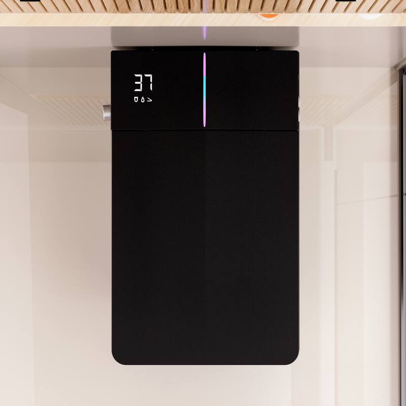 Square Smart Toilet with Built In Tank. Foot Sensor Lid. Auto Flush. Heated Bidet Seat. LED Display. Remote