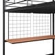 preview thumbnail 10 of 9, Full Metal Loft Bed with Desk and Metal Grid, Space-saving, Black