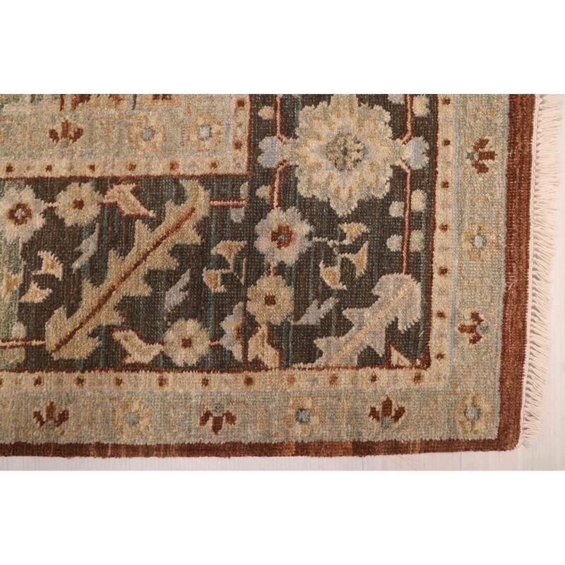ECARPETGALLERY Hand-knotted Jamshidpour Dark Copper Wool Rug - 8'1 x 10'3