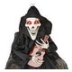 preview thumbnail 2 of 1, 52" Animated Halloween Hanging Reaper Playing Guitar