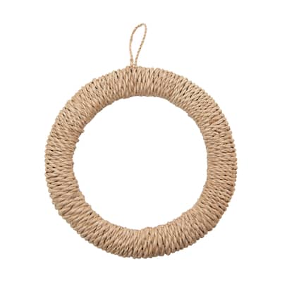 Unique Round Hand-Woven Abaca Rope Trivet with Hanger