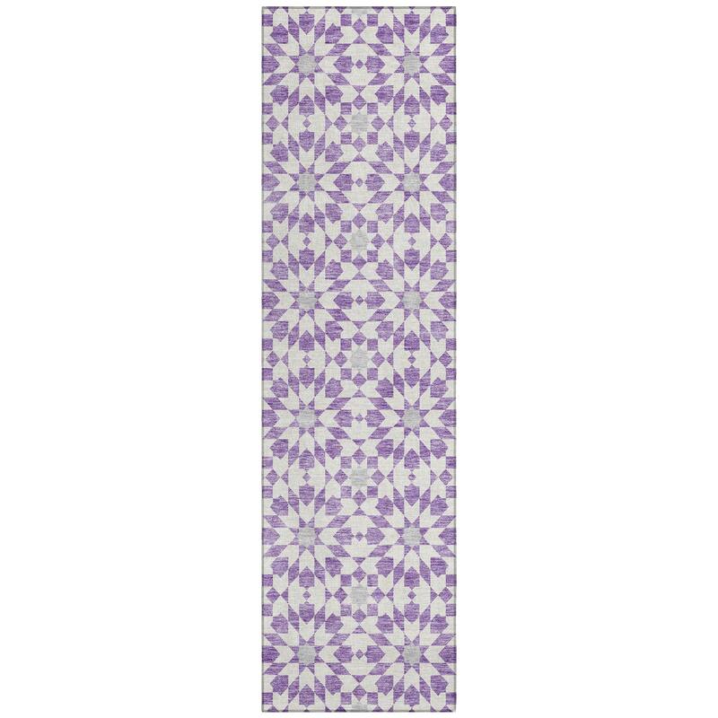 Machine Washable Indoor/ Outdoor Chantille Morrocan Boho Rug