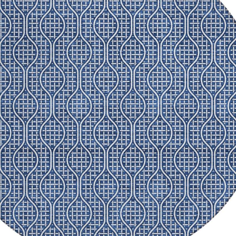 HomeRoots Geometric Transitional Rectangle Outdoor Rug