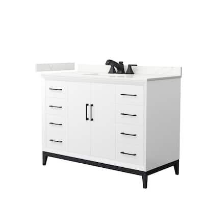 Amici 48-inch Single Vanity, Quartz Top