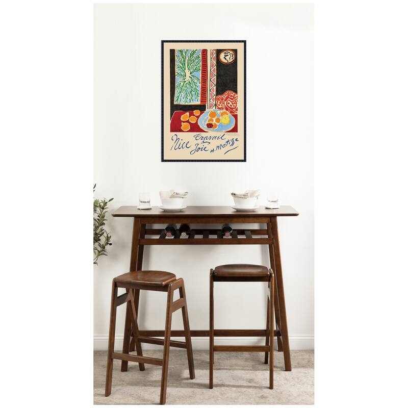 Kate and Laurel Nice Travail et Joie 1947 Henri Matisse by Nostalgia Prints Framed Canvas Wall Art Print