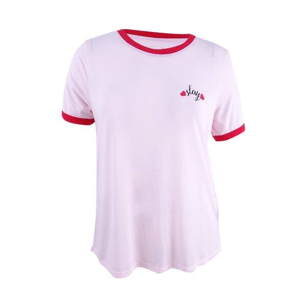Shop Mighty Fine Plus Size Trendy Slay Graphic T Shirt 1x Pink