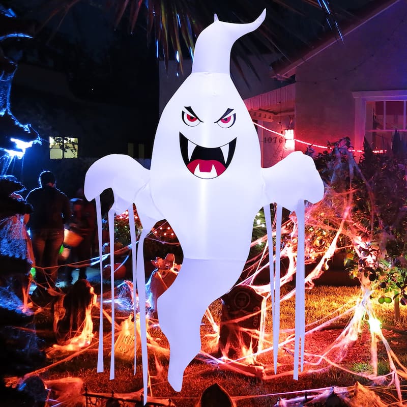 Costway 5 FT Tall Halloween Inflatable Hanging Ghost Blow-up Yard - See Details