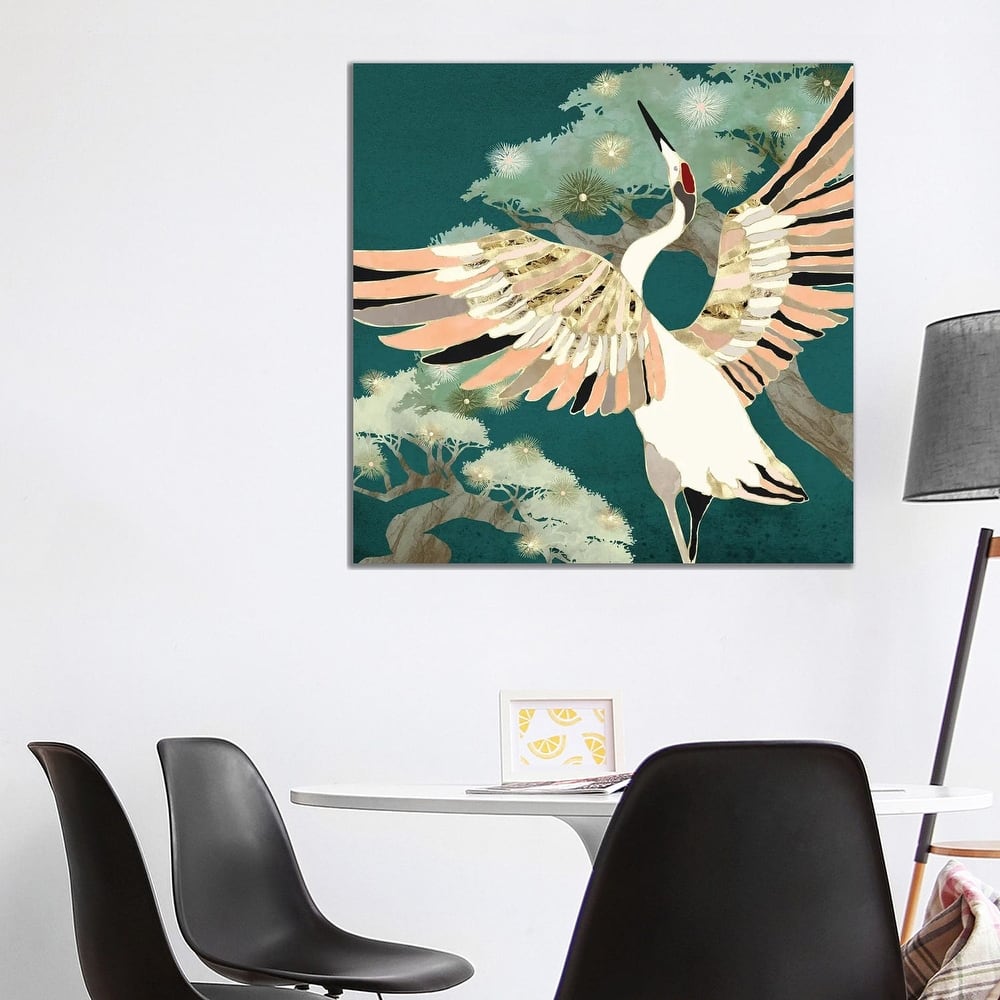 iCanvas "Golden Crane" by SpaceFrog Designs Canvas Print