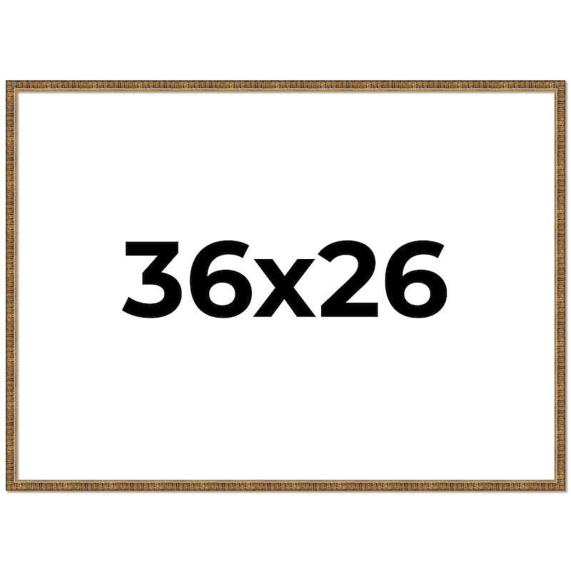 36x26 Frame Gold Picture Frame - Complete Modern Photo Frame Includes