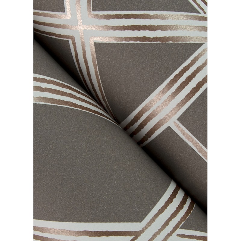 A-Street Prints Livia Mauve Trellis Wallpaper