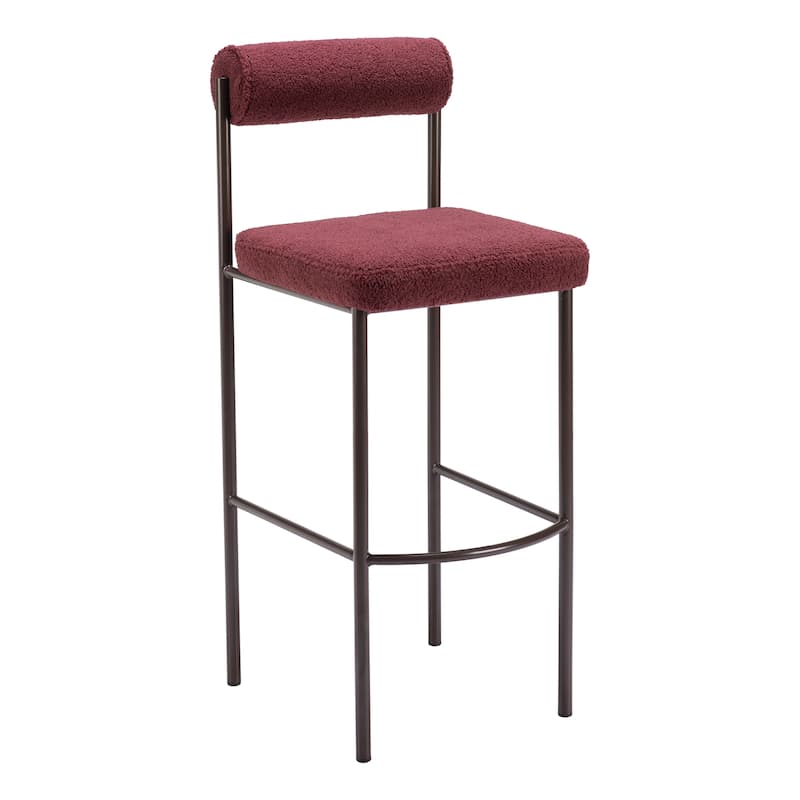 Livorno Barstool Red & Bronze
