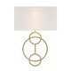 preview thumbnail 1 of 8, Crystorama Lighting Group LRL-992 Laurel 2 Light 14" Tall Wall Sconce Vibrant Gold / White