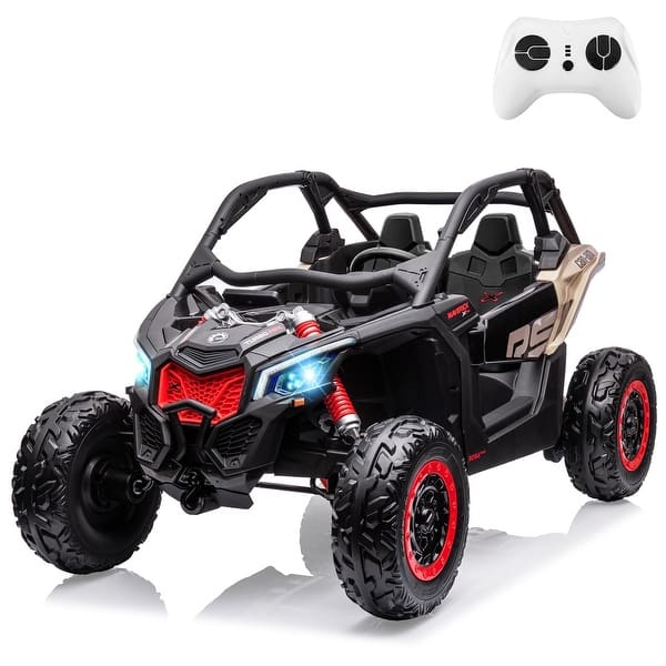 slide 2 of 55, 2 Seater Ride on UTV Car, Licensed Can-Am Electric Off-Road Car Black