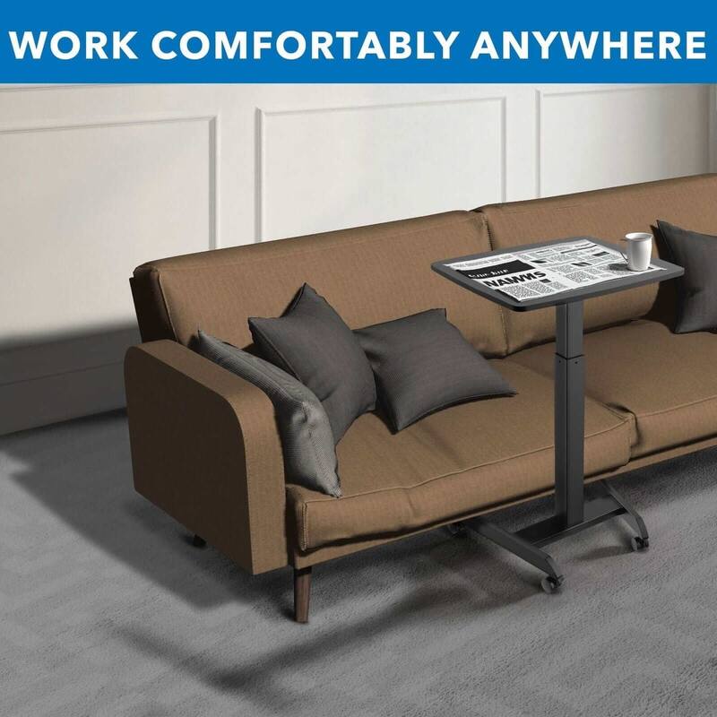 Mount-It! 24"W Manual Adjustable Standing Laptop Desk, Black (MI-7997BLK)