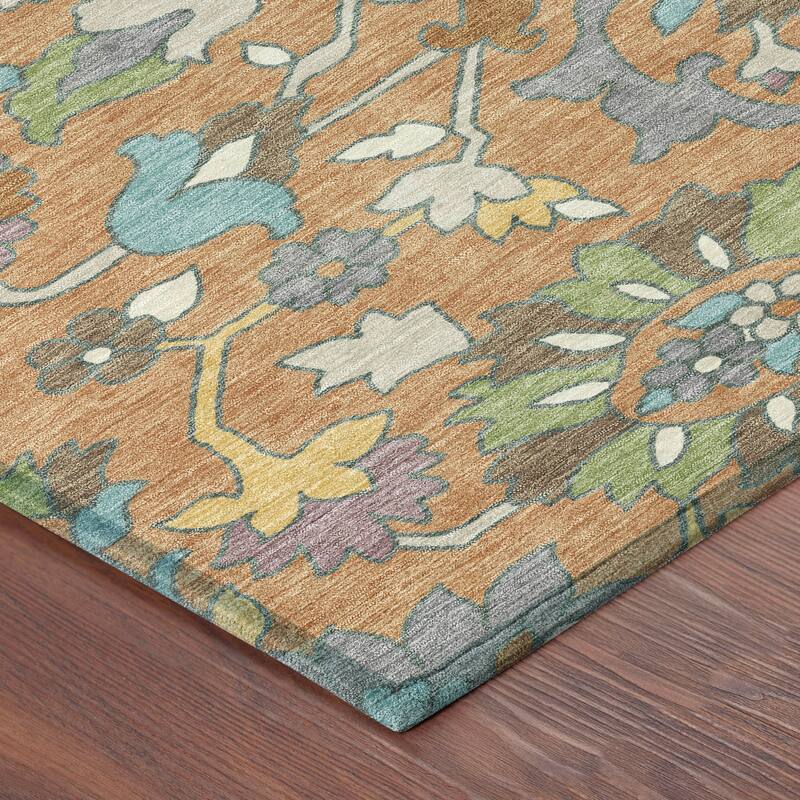 Machine Washable Indoor/ Outdoor Traditional Blanca Chantille Rug