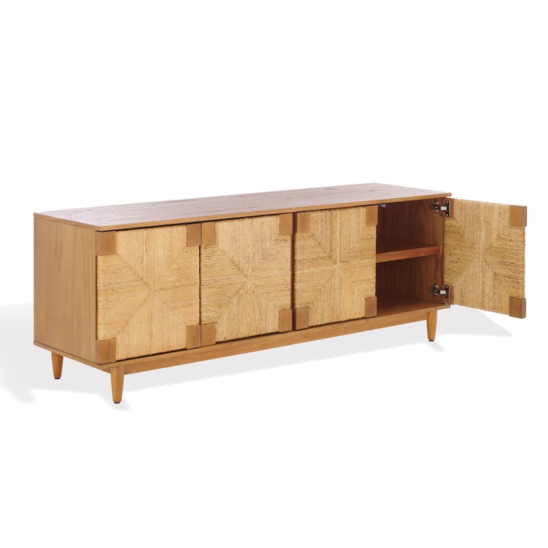 SAFAVIEH Couture Roseanne Banana Stem Entertainment Media Stand - 65"W x 18"D x 24"H