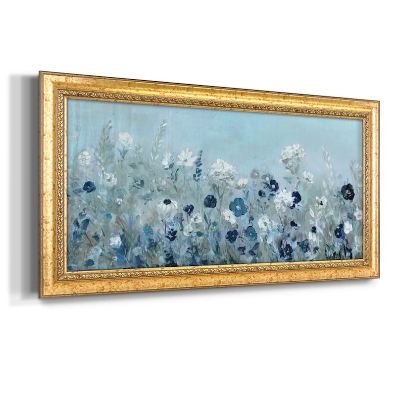 Teal Light Garden Premium Framed Canvas- Ready to Hang