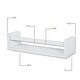 preview thumbnail 8 of 7, Wallniture Madrid Wood Wall Shelves for Book and Toy Storage (Set of 3)