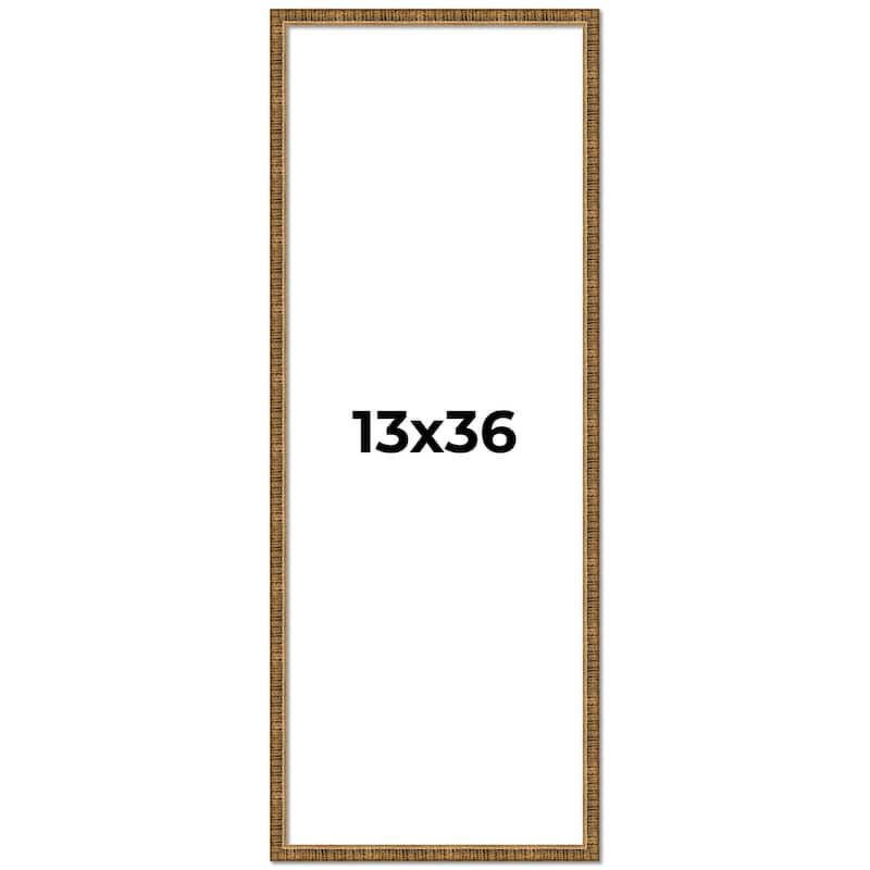 13x36 Frame Gold Solid Wood Picture Frame - Complete Modern Photo