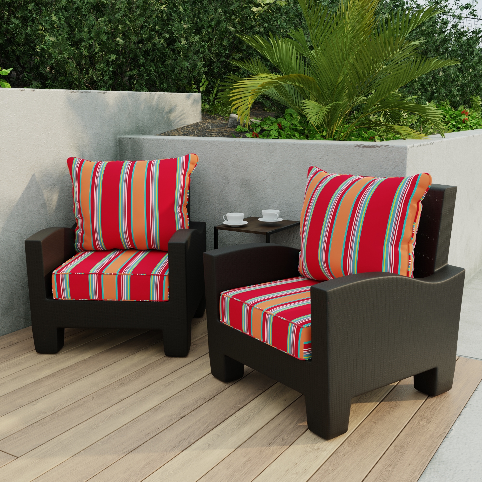 Red white and blue outdoor chair cushions outlet